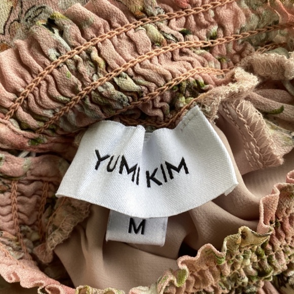 Yumi Kim Class Act In Eden Blush Boho Ruffle Mini Dress - Picture 8 of 9
